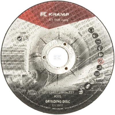 Tarcza do szlifowania 125x6.4 mm GW12564KR | Exvi