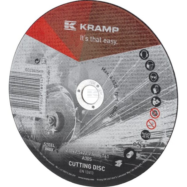Tarcza do cięcia stal / inox Kramp GD23025KR | Exvi