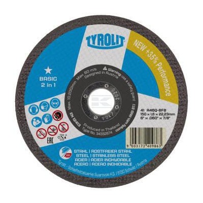Tarcza do cięcia 2w1 41C 125x1.0x22.23 34332871 | Exvi