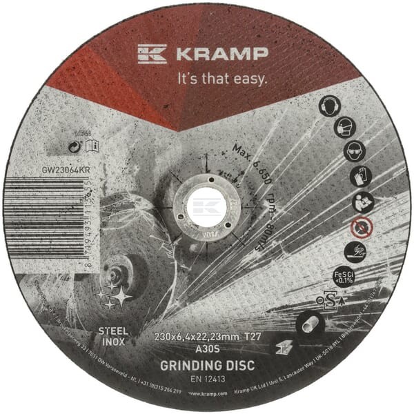 Tarcza do szlifowania 230x6.4 mm GW23064KR | Exvi