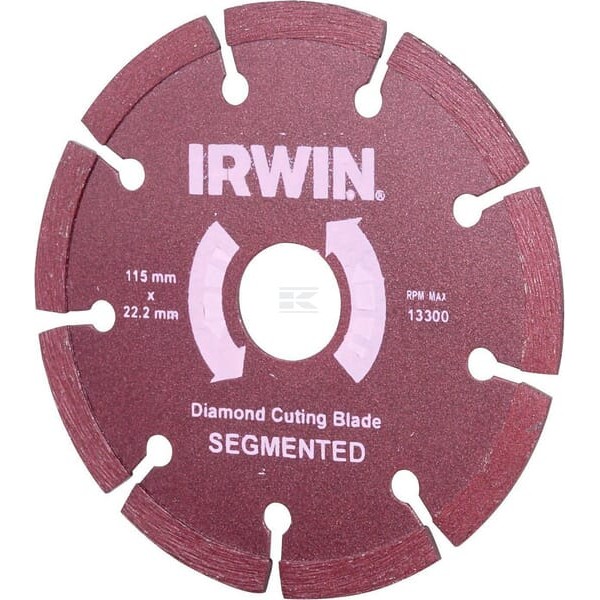 Tarcza diamentowa segmentowa Irwin, 115 x 1865011151 | Exvi
