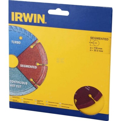 Tarcza diamentowa segmentowa Irwin, 115 x 1865011151 | Exvi