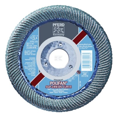 Tarcza szlifierska wachlarzowa, 125x22 mm PFR125Z40L | Exvi