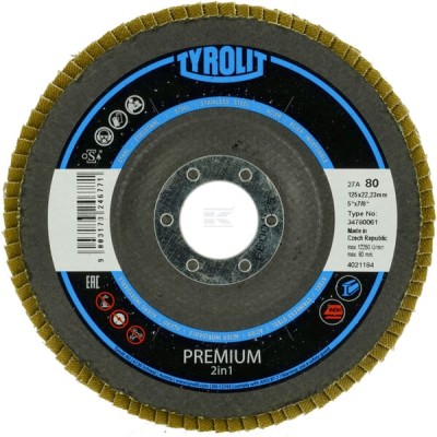 Tarcza listkowa 125 mm K80 Form 27A 34780061 | Exvi
