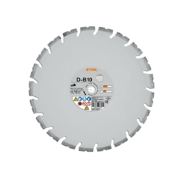 Tarcza tnąca D-B10 o średnicy 350 mm/14" 08350907052 | Exvi