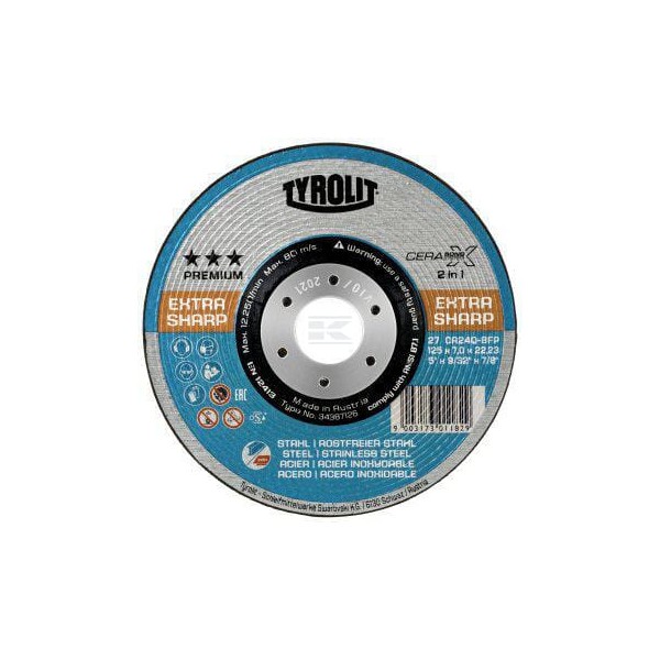 Tarcza szlifierska 27R 230x7x22.23mm CA 24 34387127 | Exvi
