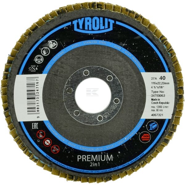 Tarcza listkowa 115 mm K40 Form 27A 34780053 | Exvi