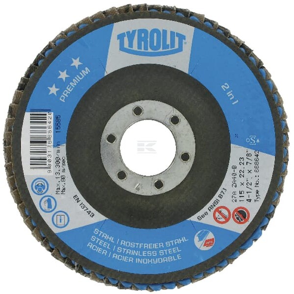 Tarcza listkowa 125 mm K120 34780062 | Exvi