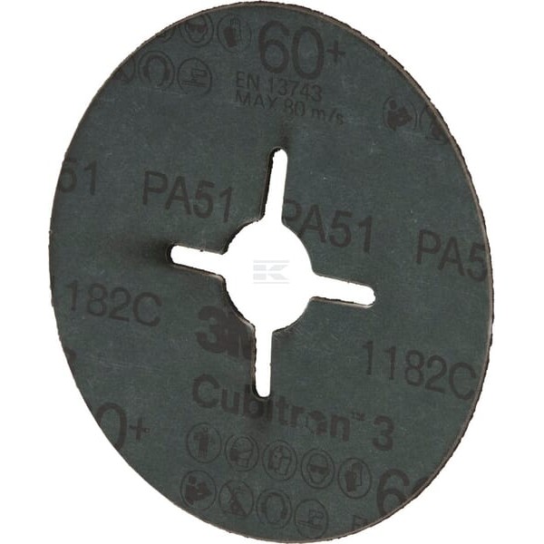 Dysk fibrowy Cubitron™ 3 1182C 115 mm K60 7100349583 | Exvi