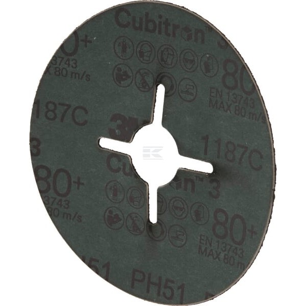 Dysk fibrowy Cubitron™ 3 1187C 115 mm K80 7100349587 | Exvi