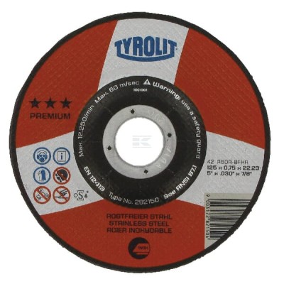 Tarcza do cięcia inox Premium 115x0.75 mm 282149 | Exvi