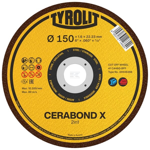 Tarcza do cięcia Cerabond-X 115x1.0 mm 34690818 | Exvi