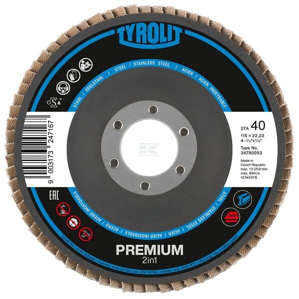 Tarcza listkowa 115 mm K80 Form 28A 34780142 | Exvi