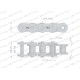 Łańcuch rolkowy 12AH-1 ANSI A 60H (R1 L12AH1-20M | Exvi