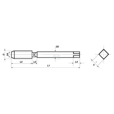 Gwintownik ręcznych gwint metryczny Völkel TA1530 | Exvi