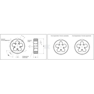 Narzynka gwint calowy UNC Völkel, 3/8" TA185C38 | Exvi