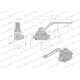 Zawór kulowy hydrauliczny 3-drogowy WKH3-08L-M14X1.5 | Exvi