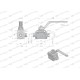 Zawór kulowy hydrauliczny 3-drogowy WKH3-10L-M16X1.5 | Exvi
