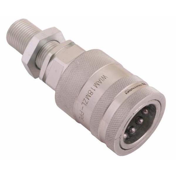 Szybkozłącze hydrauliczne gniazdo long WIAM18MZL-PPE | Exvi