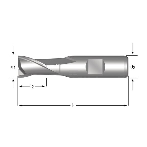 Frezarka typ C110 HSCo 12,00mm C110120 | Exvi