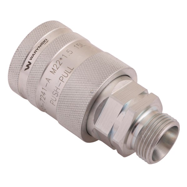 Szybkozłącze hydrauliczne gniazdo WIAM22MZ-PPE | Exvi