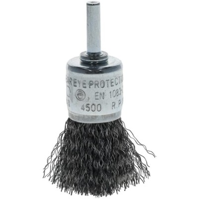 Szczotka stalowa trzpieniowa, 25 mm 6-kt. 6mm 751324 | Exvi