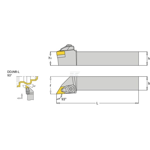 Uchwyt obrotowy DDJNR 93° i-Tools DDJNR2020K15 | Exvi