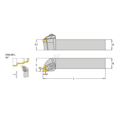 Uchwyt obrotowy DWLNR 95° i-Tools DWLNR2020K08 | Exvi