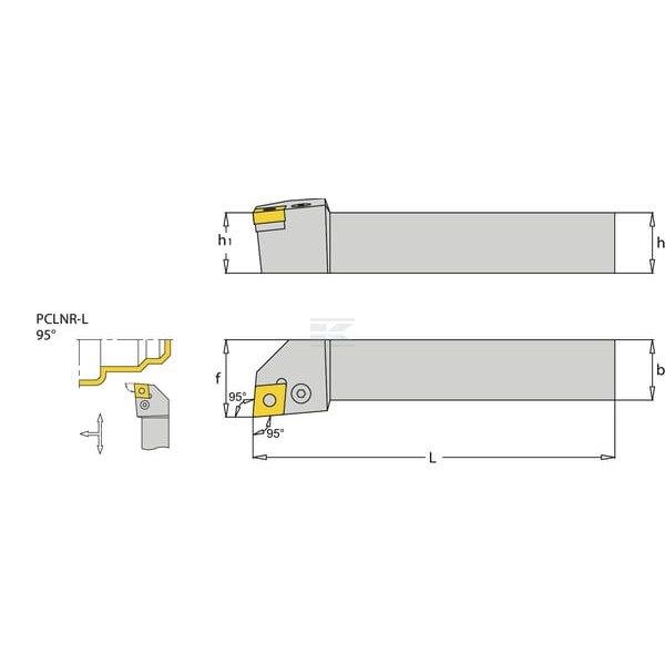 Uchwyt obrotowy PCLNR 95° i-Tools PCLNR2020K12 | Exvi
