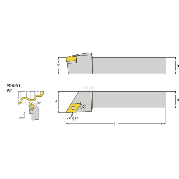 Uchwyt obrotowy PDJNR 93° i-Tools PDJNR2020K15 | Exvi
