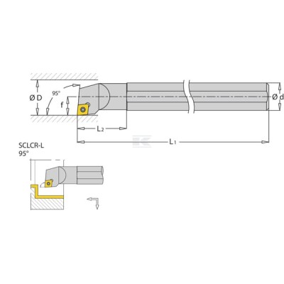 Uchwyt obrotowy S-SCLCR 95° i-Tools, 8 mm S08FSCLCR06 | Exvi