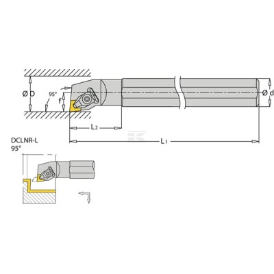 Uchwyt obrotowy S-DCLNR 95° i-Tools, 32 S32SDCLNR12 | Exvi