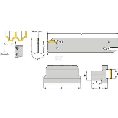 Blok uchwytu SBTBL i-Tools, 32/25 mm SBTBL2532 | Exvi
