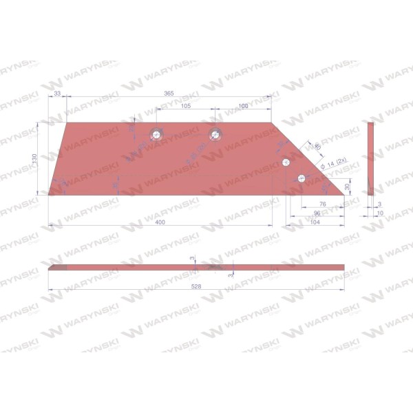 Lemiesz Prawy zastosowanie Sukov Junior L 132201 | Exvi