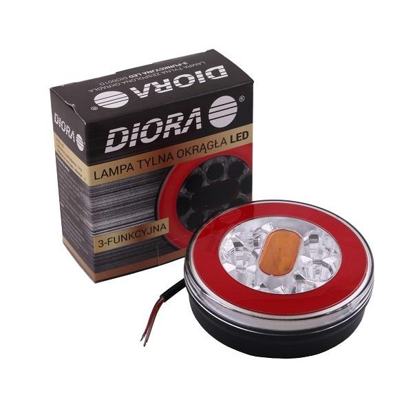 Lampa tylna zespolona okrągła 3-funkcyjna DIO001D | Exvi