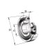 Łożysko kulkowe zwykłe 20x52x15 mm INA/FAG 63042RSC3 | Exvi