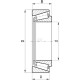 Łożysko stożkowe 25x62x18.2 mm FŁT 778030305 | Exvi