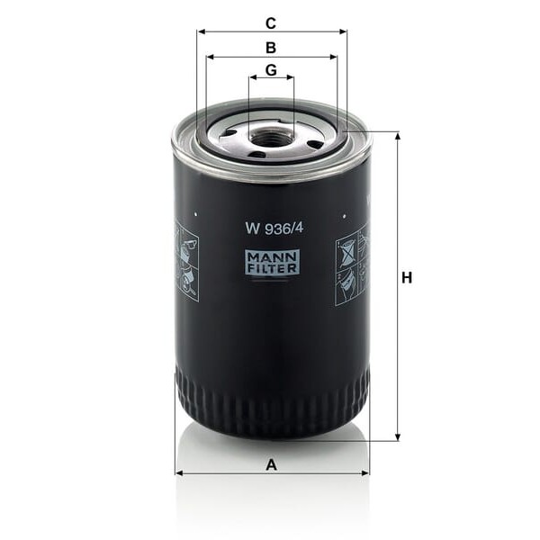 Filtr oleju Mann & Hummel W9364 | Exvi