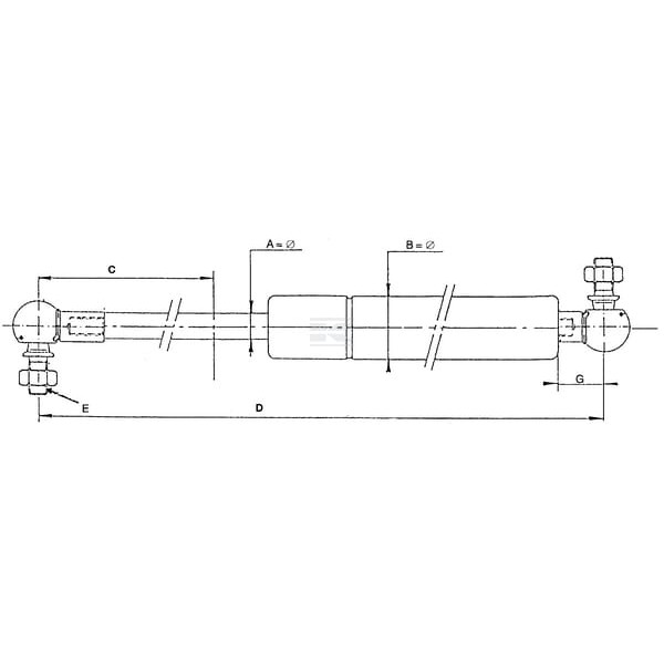 Sprężyna gazowa VPM1851 | Exvi
