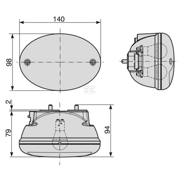 Lampa tylna 1008583 | Exvi