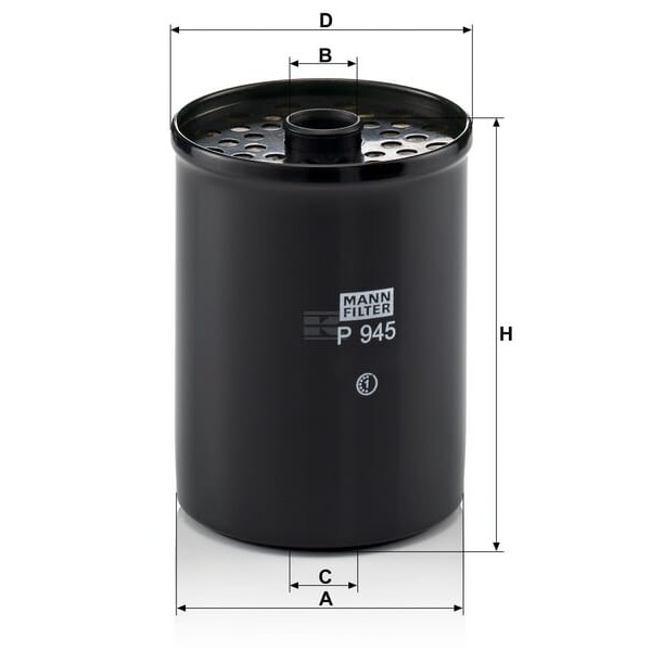 Wkład filtra paliwa P945X | Exvi