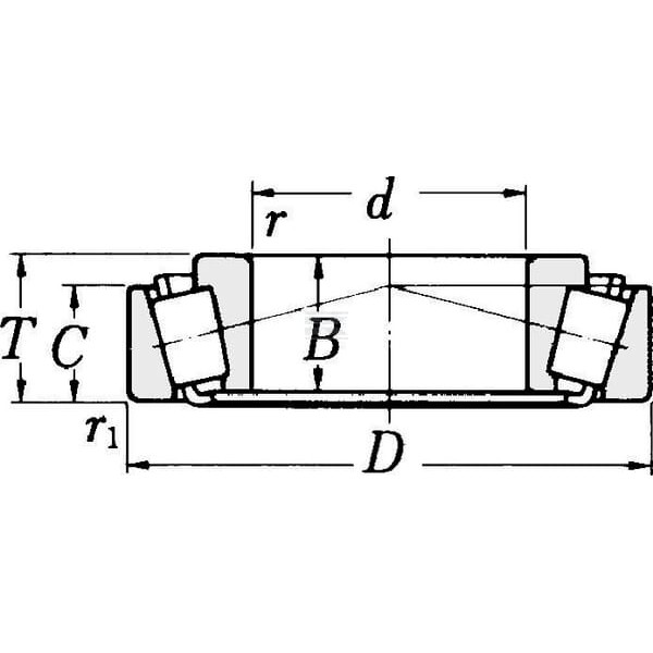 Łożysko stożkowe 60x110x29.75 mm Timken 32212 | Exvi