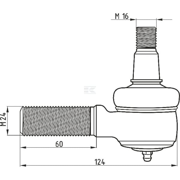 Przegub kosy, M16 x 1,5/ M24 x 2 5058/02-014 | Exvi