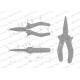 Szczypce wydłużone proste 160 mm Waryński WMP004 | Exvi