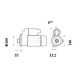 Rozrusznik 12V 3.3kW Z-10 CW Mahle MS999 | Exvi