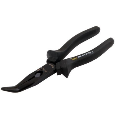 Szczypce wydłużone wygięte 200 mm Waryński WMP011 | Exvi