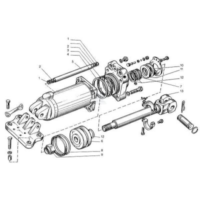 Siłownik hydrauliczny, pasuje do Belarus Z100KH2003N | Exvi