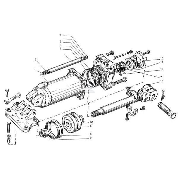 Siłownik hydrauliczny, pasuje do Belarus Z100KH2003N | Exvi
