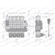 Rozdzielacz hydrauliczny 4-sekcyjny max ROZ40L/4Z | Exvi