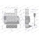 Rozdzielacz hydrauliczny 4-sekcyjny max ROZ40L/4X1P | Exvi